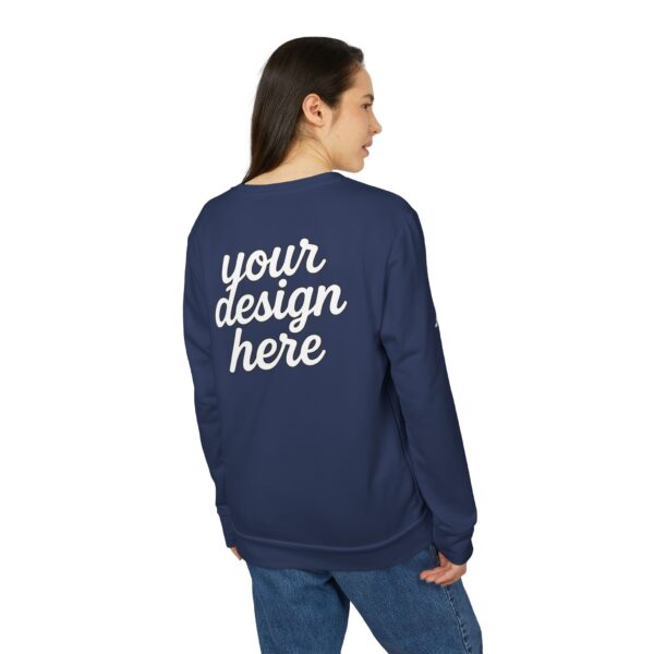 Adidas Personalized Unisex Fleece Crewneck Sweatshirt, Cozy Gift, Custom Apparel, Fashion Layering, Winter Wardrobe Essential