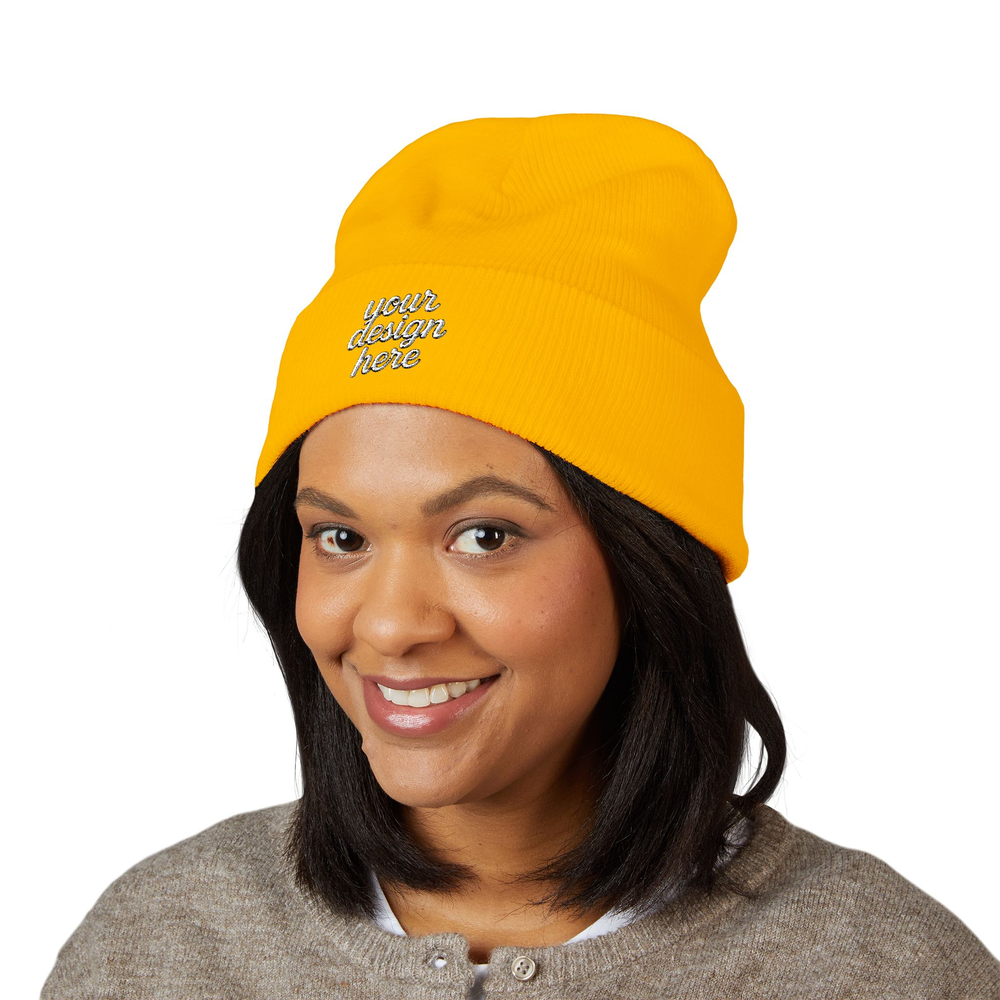 16336719955452724320_2048.webp Embroidered Classic Cuffed Beanie for Cozy Winter Days, Fashion Accessories, Gifts for Him/Her, Outdoor Activities, Casual Style