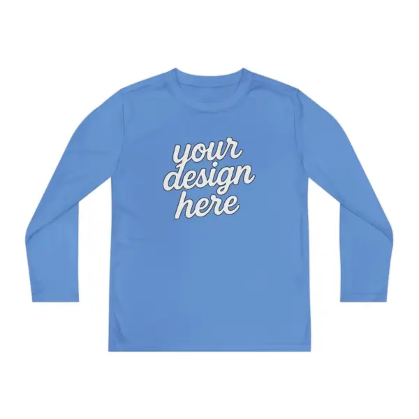 Custom Youth Long Sleeve Tee for Active Kids, Personalized Athletic Shirt, Ideal for Sports, Birthdays, Gifts, Family Events