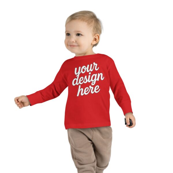 Customizable Toddler Long Sleeve Tee, Kids Fashion, Personalized Gift, Birthday Outfit, Playtime Wear, Baby Shower