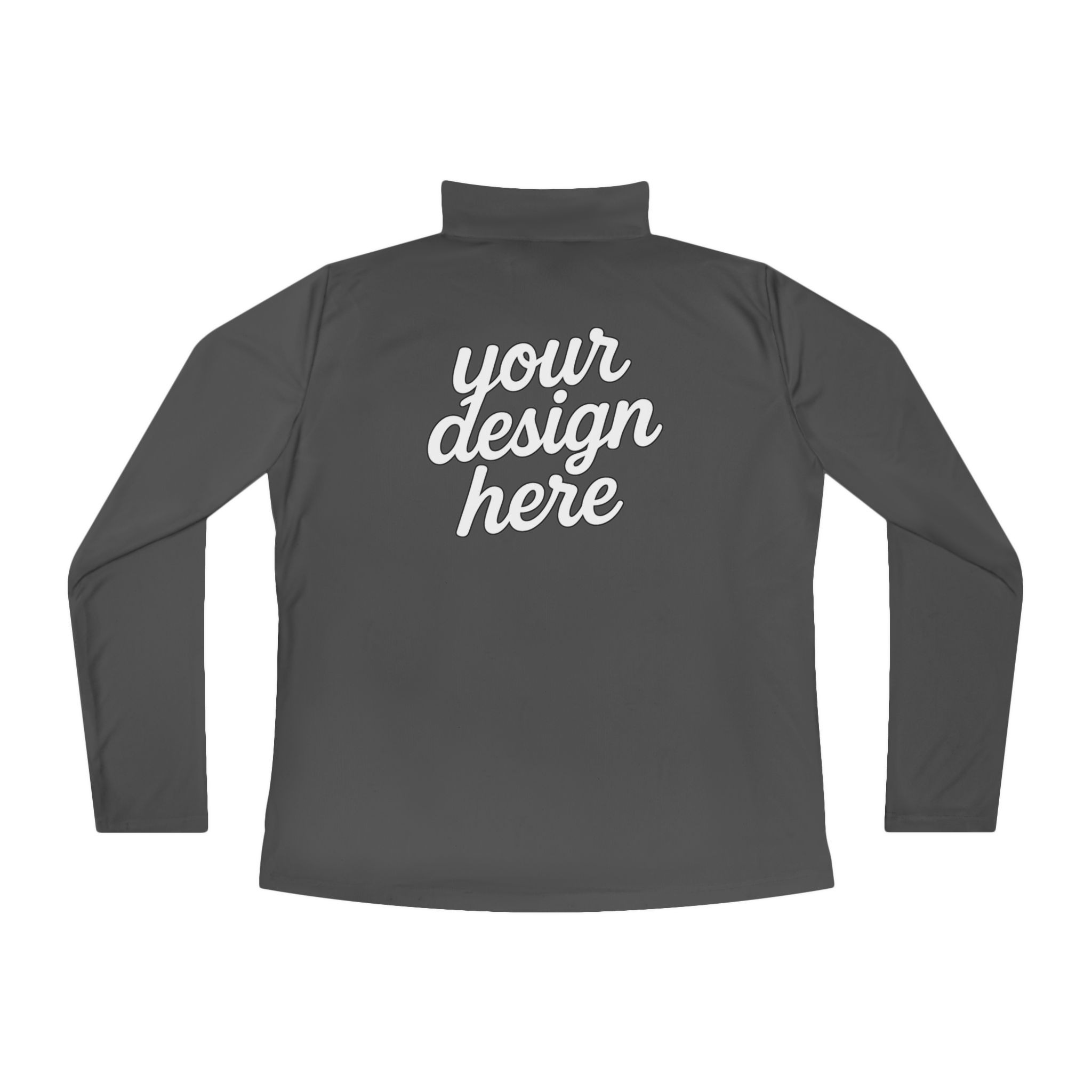 16631662062005495702_2048.jpeg Ladies Quarter-Zip Pullover with Inspirational Quote, Cozy Activewear for Women, Perfect for Gifts, Workout, Casual Wear, Stylish Layering