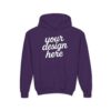 Customizable Youth Hoodie with Stylish Text Design, Personalized Gift, Trendy Streetwear, Perfect for Birthdays, Festive Celebrations, [...]