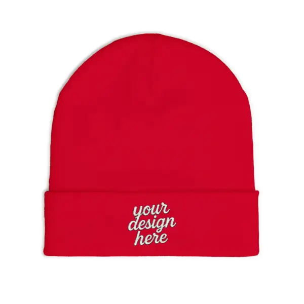 Custom Embroidered Knit Beanie, Winter Beanie Hat, Personalized Gift, Cozy Hat, Stylish Headwear for Cold Weather