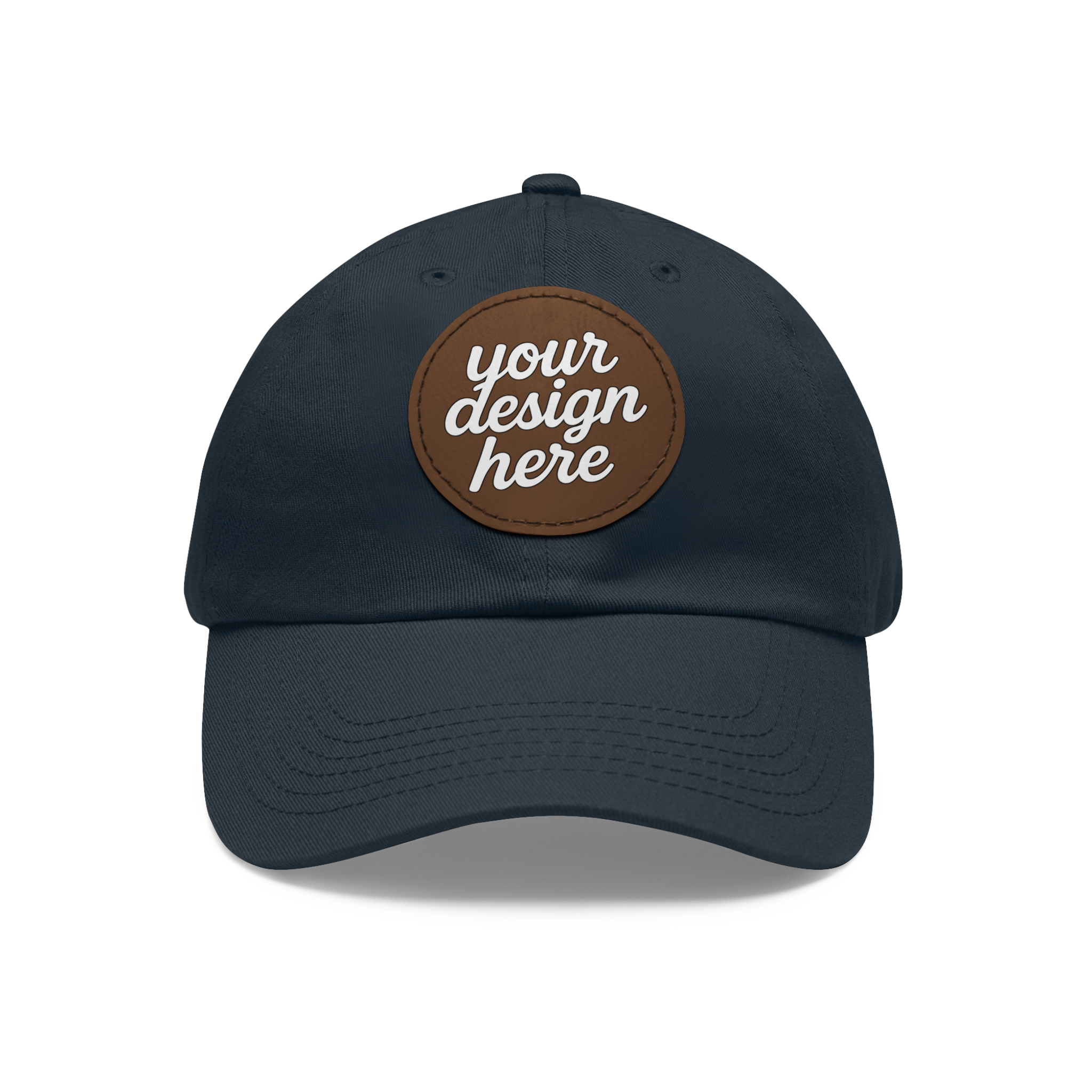 17513131577350041016_2048.webp Dad Hat with Custom Leather Patch, Personalized Gift for Dad, Casual Summer Hat, Adjustable Cap, Father's Day Gift, Gift for Him