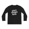 17734619655017010169_2048.webp Custom Youth Long Sleeve Tee for Active Kids, Personalized Athletic Shirt, Ideal for Sports, Birthdays, Gifts, Family Events