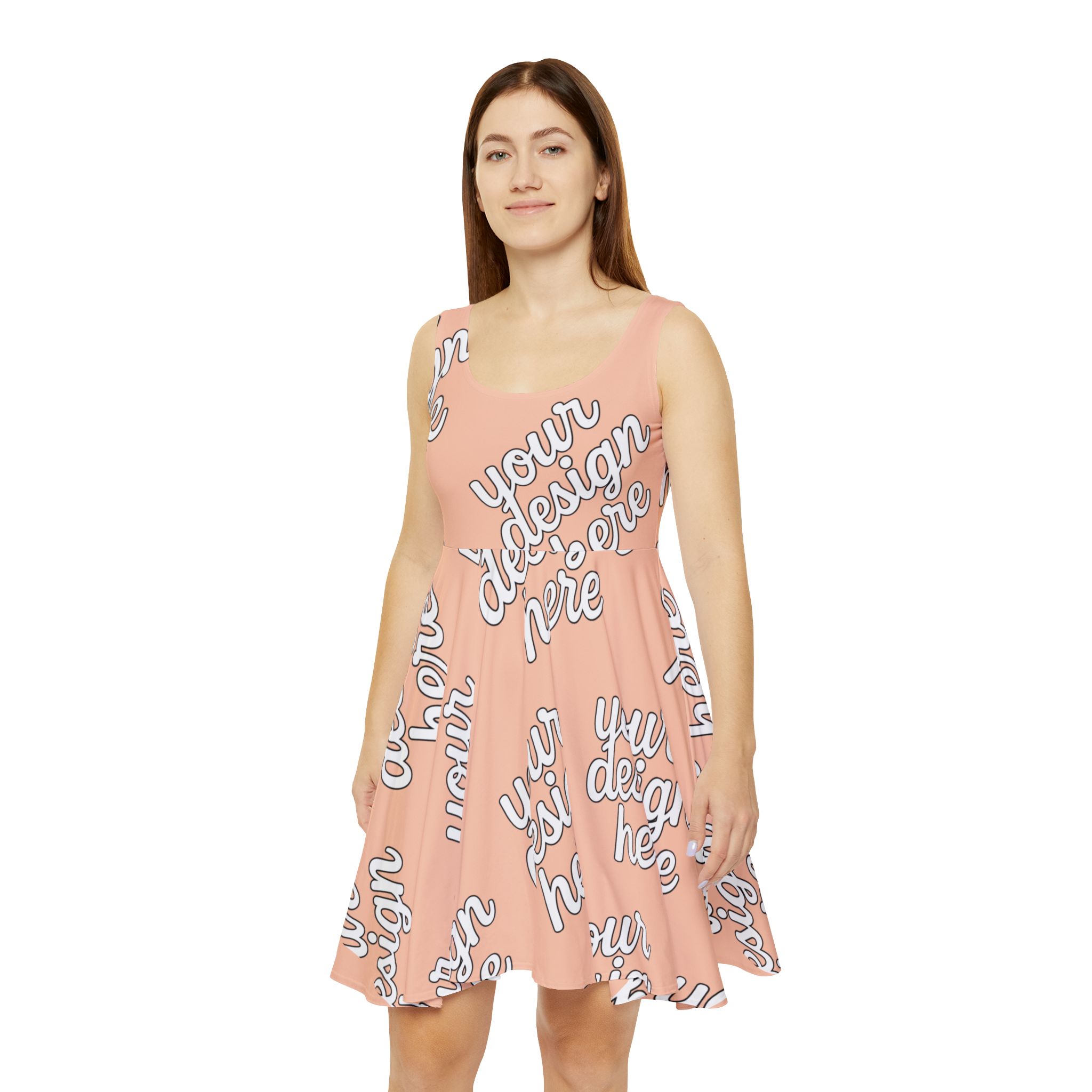17757403554230440098_2048.jpeg Women's Skater Dress (AOP)