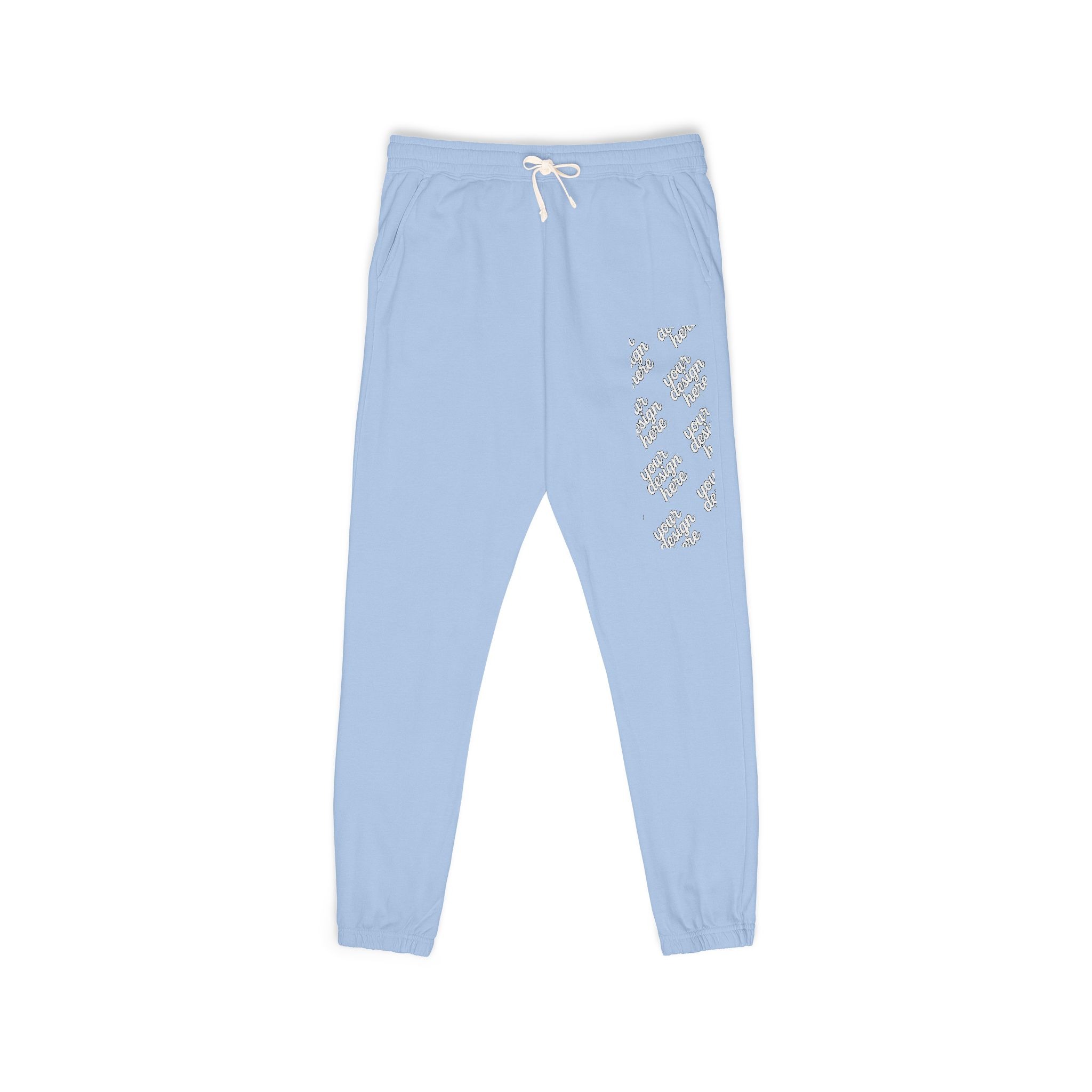 17839702548029127068_2048.jpeg Cozy Garment-Dyed Fleece Sweatpants with Floral Design, Comfy Lounge Pants, Perfect for Relaxation, Casual Wear, Home and Gift