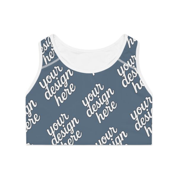 Customizable AOP Sports Bra | Personalized Fitness Top, Activewear, Gym Clothes, Unique Workout Gear, Gift for Athletes