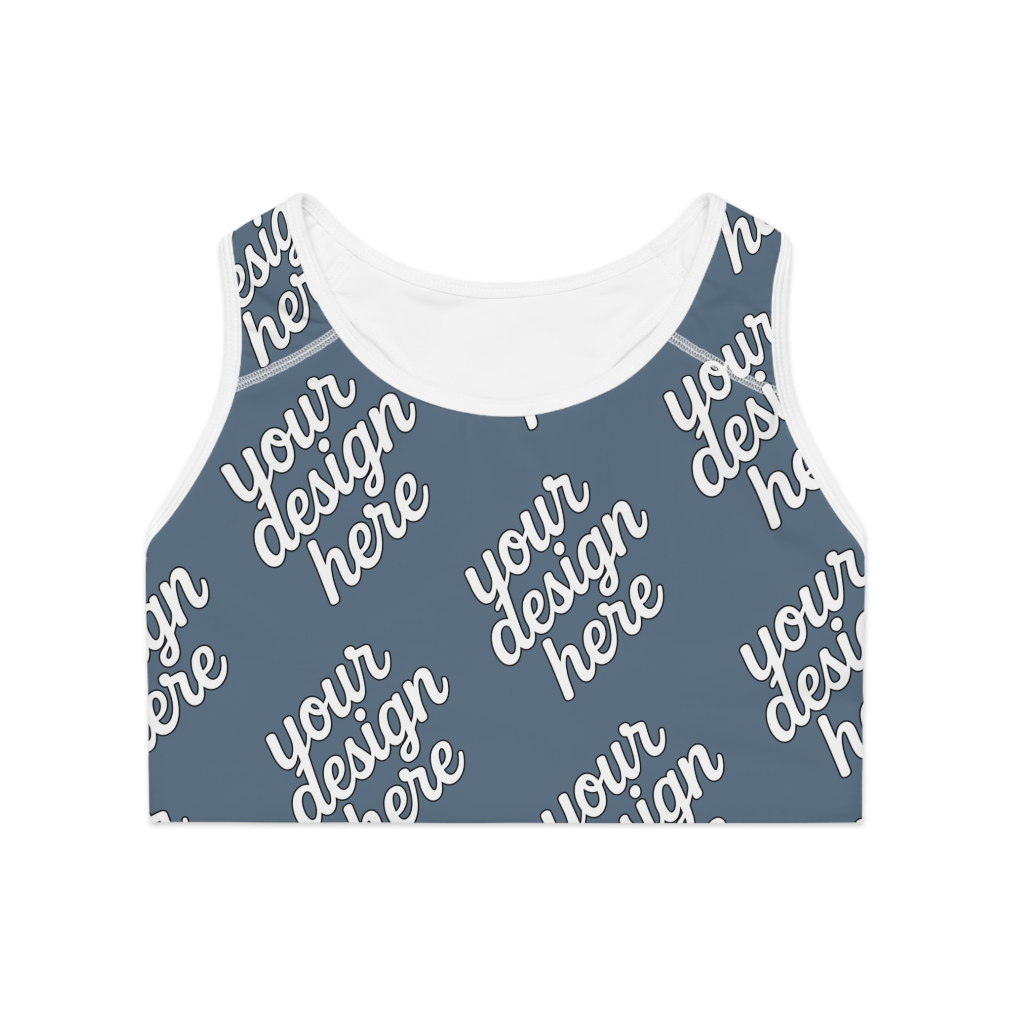 Customizable AOP Sports Bra | Personalized Fitness Top, Activewear, Gym Clothes, Unique Workout Gear, Gift for Athletes