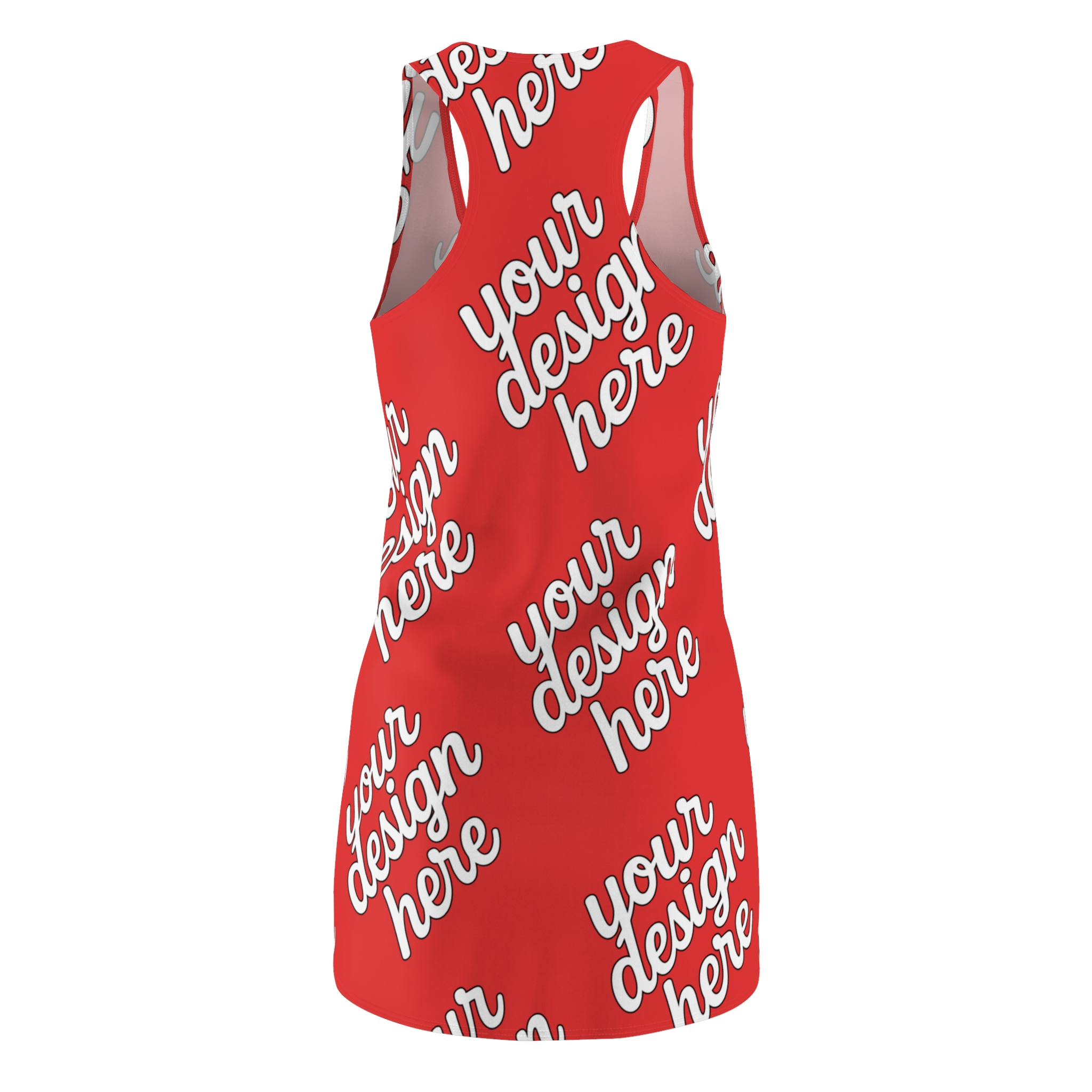 18143169562079209679_2048.jpeg Chic Customizable Racerback Dress, Summer Dress, Casual Wear, Gift for Her, Personalized Racerback Dress