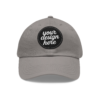 18181153560858801526_2048.webp Dad Hat with Custom Leather Patch, Personalized Gift for Dad, Casual Summer Hat, Adjustable Cap, Father's Day Gift, Gift for Him