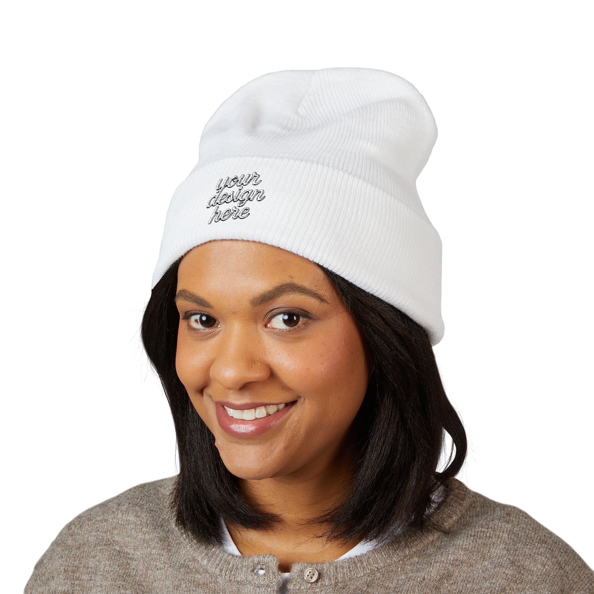 18224480271075313027_2048.webp Embroidered Classic Cuffed Beanie for Cozy Winter Days, Fashion Accessories, Gifts for Him/Her, Outdoor Activities, Casual Style