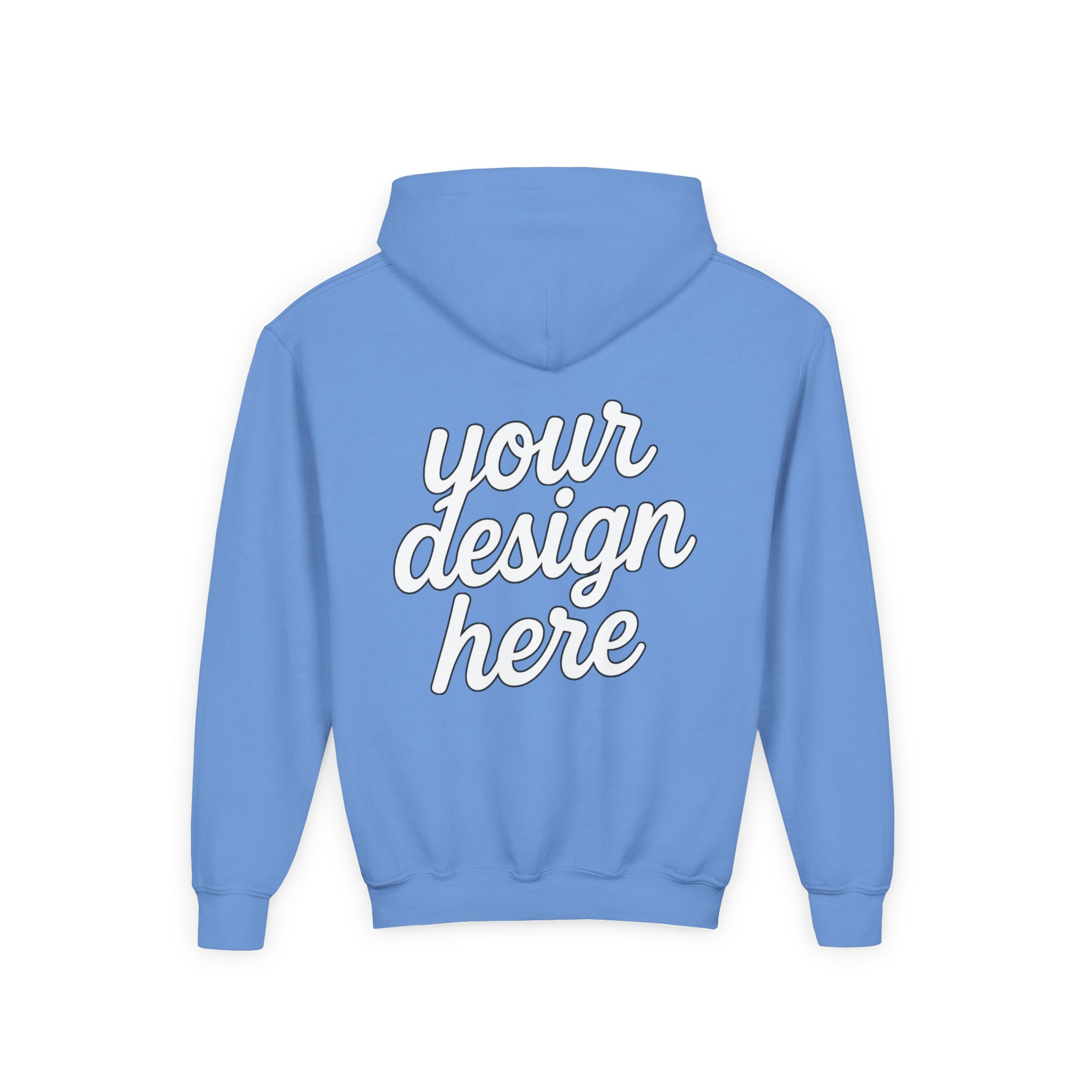 18251285142616552775_2048.webp Youth Customizable Hooded Sweatshirt - Perfect for Gifts, Birthday, School Events, Sports Teams, Casual Wear
