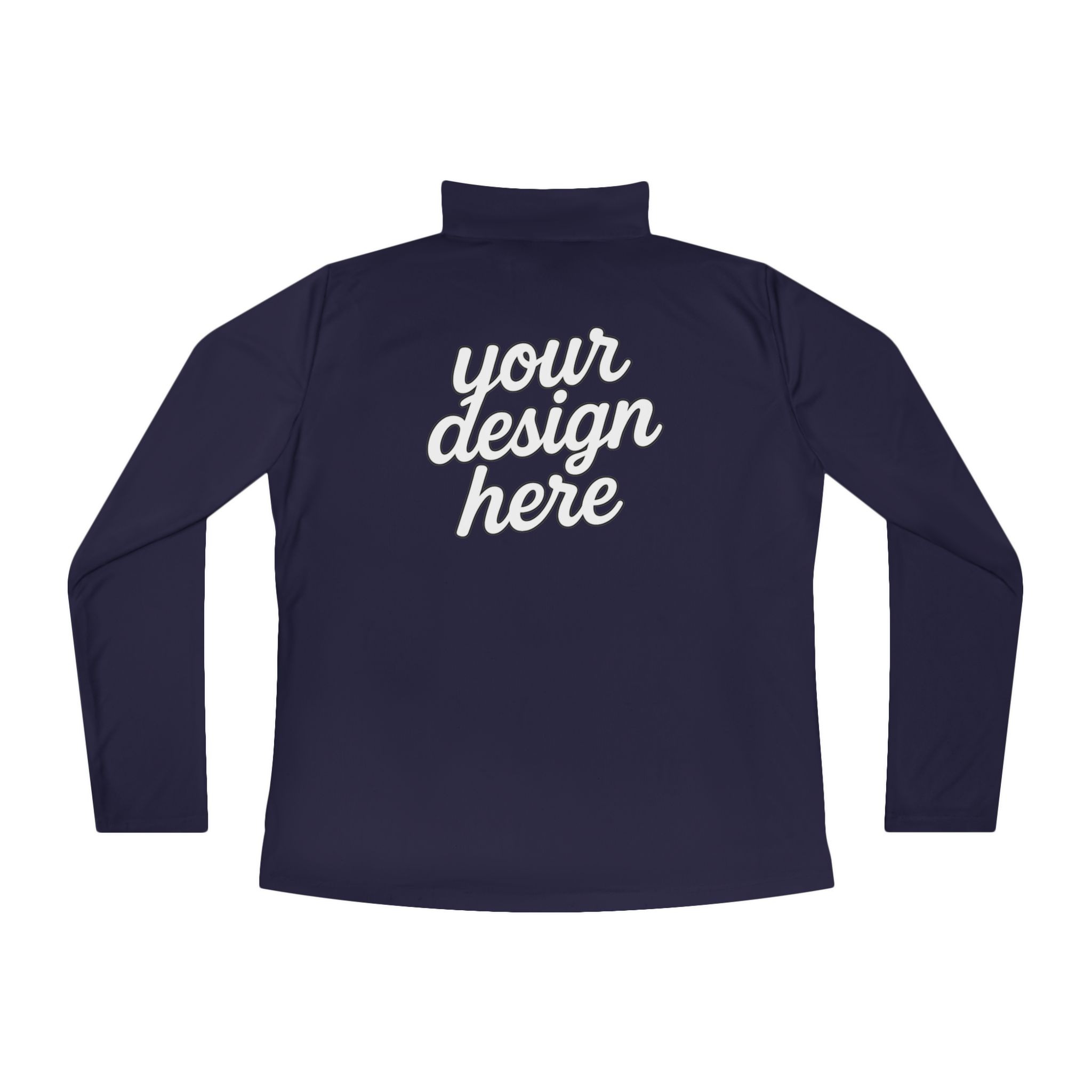 183044176810149642_2048.jpeg Ladies Quarter-Zip Pullover with Inspirational Quote, Cozy Activewear for Women, Perfect for Gifts, Workout, Casual Wear, Stylish Layering