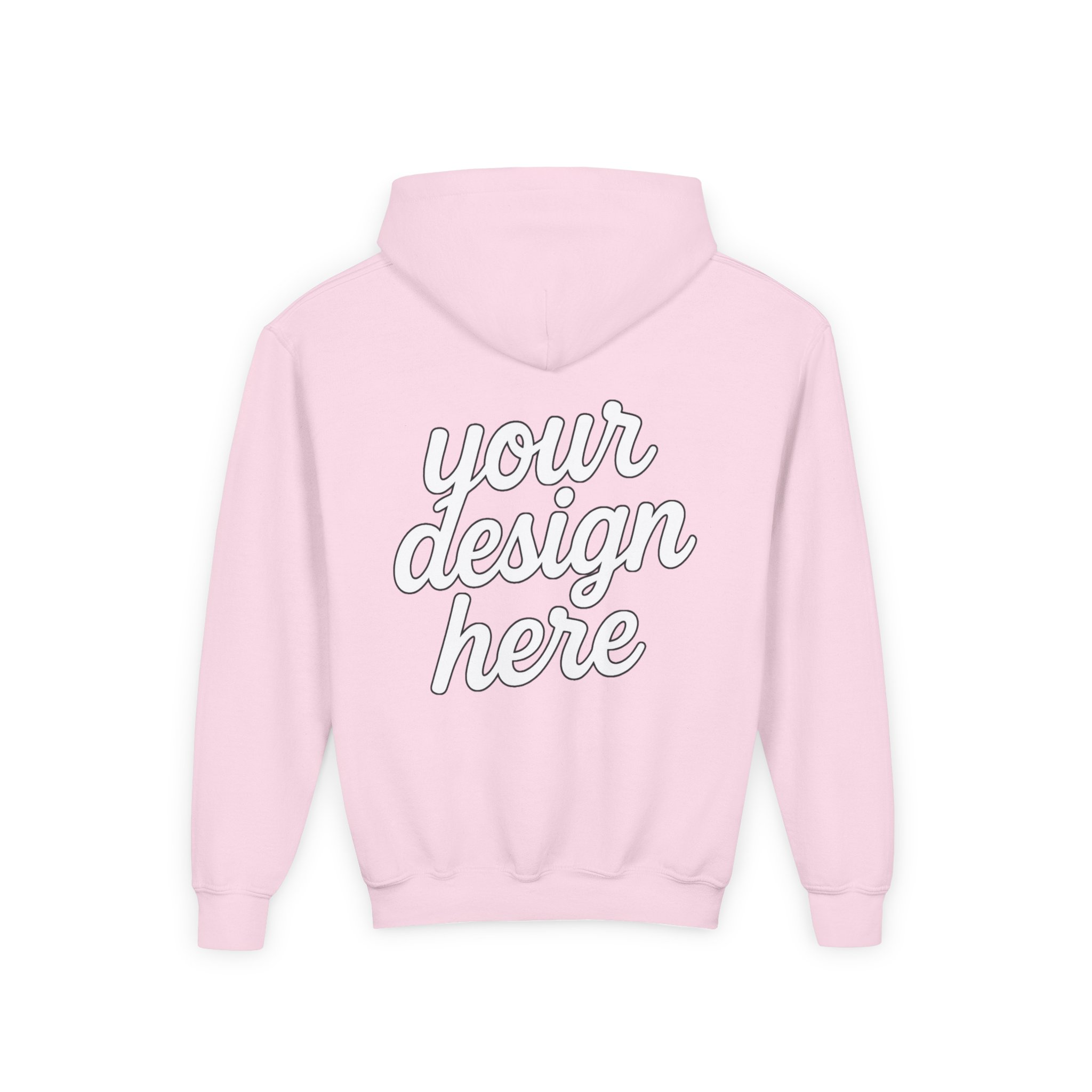 2318671221982054304_2048.webp Youth Customizable Hooded Sweatshirt - Perfect for Gifts, Birthday, School Events, Sports Teams, Casual Wear