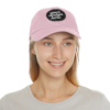2663516141766240438_2048.webp Dad Hat with Custom Leather Patch, Personalized Gift for Dad, Casual Summer Hat, Adjustable Cap, Father's Day Gift, Gift for Him