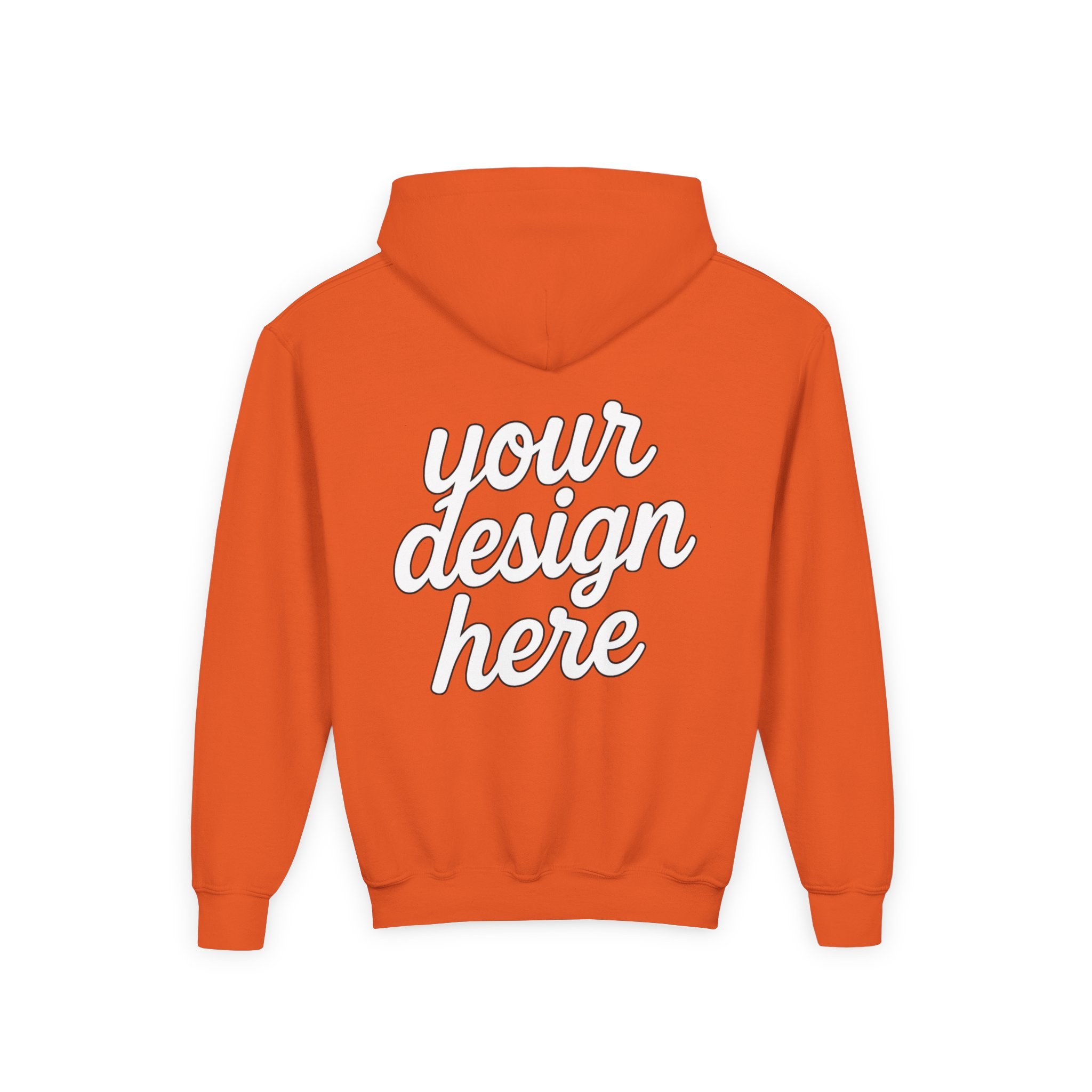 2738427163438882613_2048.webp Youth Customizable Hooded Sweatshirt - Perfect for Gifts, Birthday, School Events, Sports Teams, Casual Wear