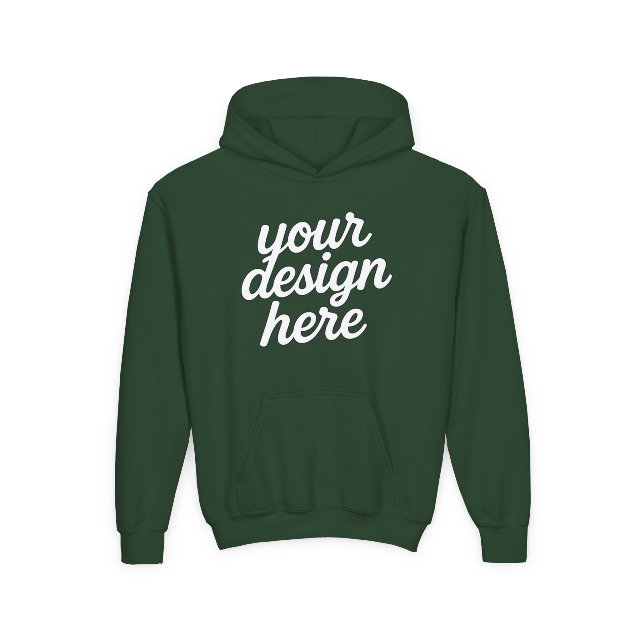 2755928683621655056_2048.webp Youth Customizable Hooded Sweatshirt - Perfect for Gifts, Birthday, School Events, Sports Teams, Casual Wear