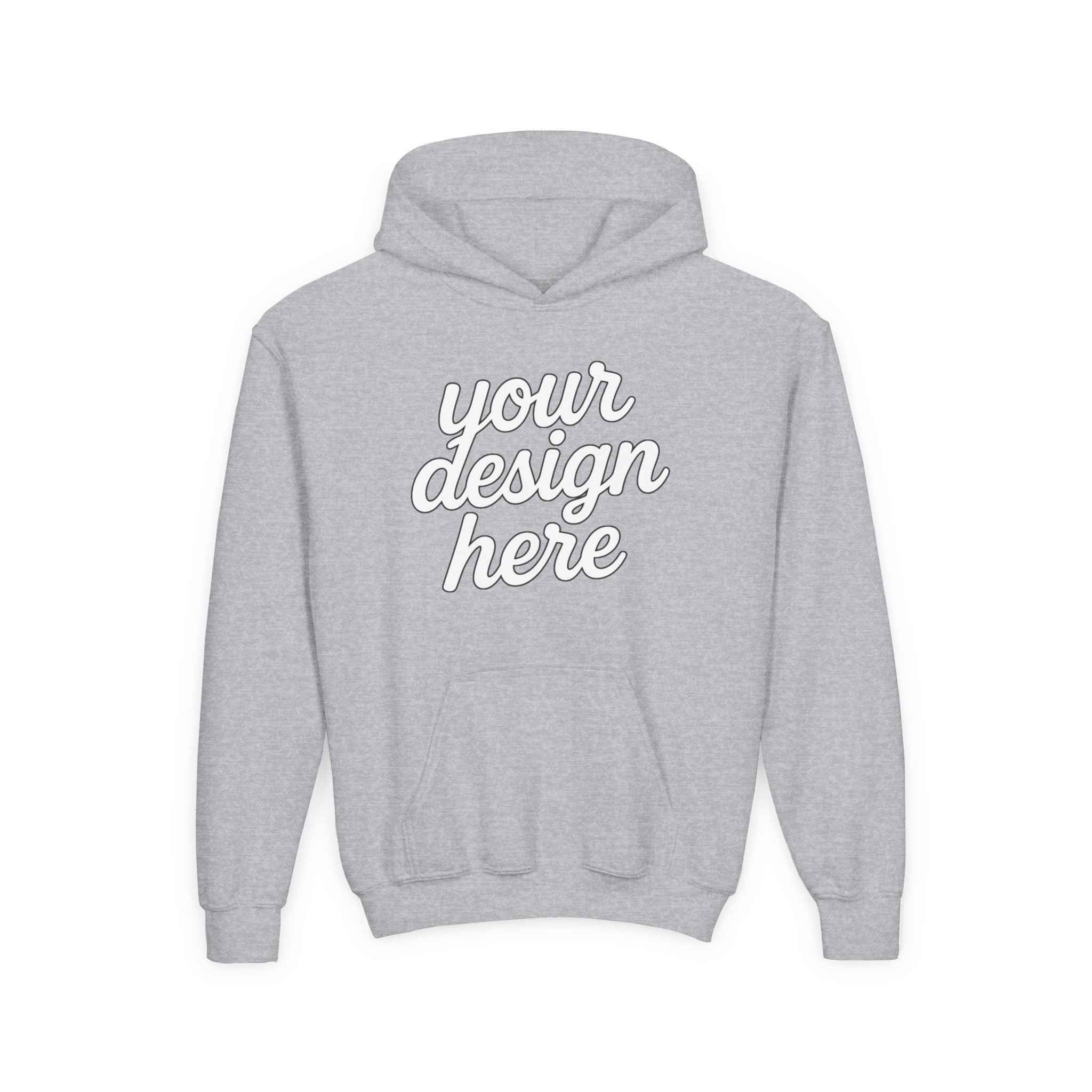 2860403522954261824_2048.webp Youth Customizable Hooded Sweatshirt - Perfect for Gifts, Birthday, School Events, Sports Teams, Casual Wear