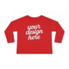 2968524223224303500_2048.jpeg Customizable Toddler Long Sleeve Tee, Kids Fashion, Personalized Gift, Birthday Outfit, Playtime Wear, Baby Shower