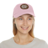 3020412111933809332_2048.webp Dad Hat with Custom Leather Patch, Personalized Gift for Dad, Casual Summer Hat, Adjustable Cap, Father's Day Gift, Gift for Him