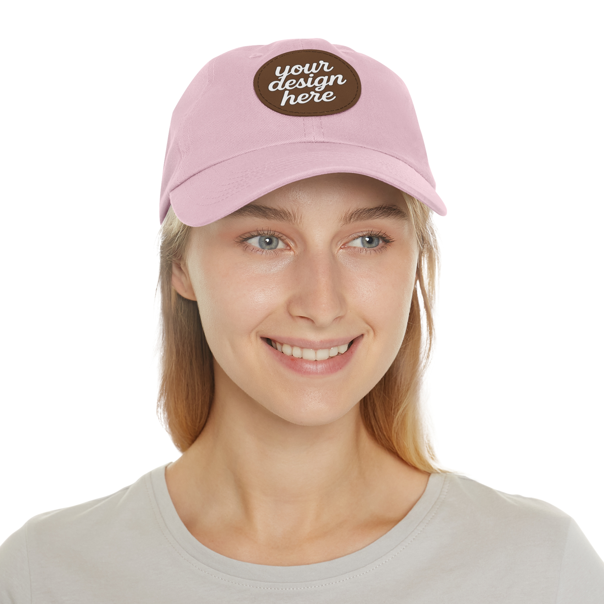 3020412111933809332_2048.webp Dad Hat with Custom Leather Patch, Personalized Gift for Dad, Casual Summer Hat, Adjustable Cap, Father's Day Gift, Gift for Him