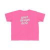 Toddler's Customizable Fine Jersey Tee - Cute Kids Shirt, Birthday Gift, Everyday Wear, Personalized Gift, Playdate Outfit