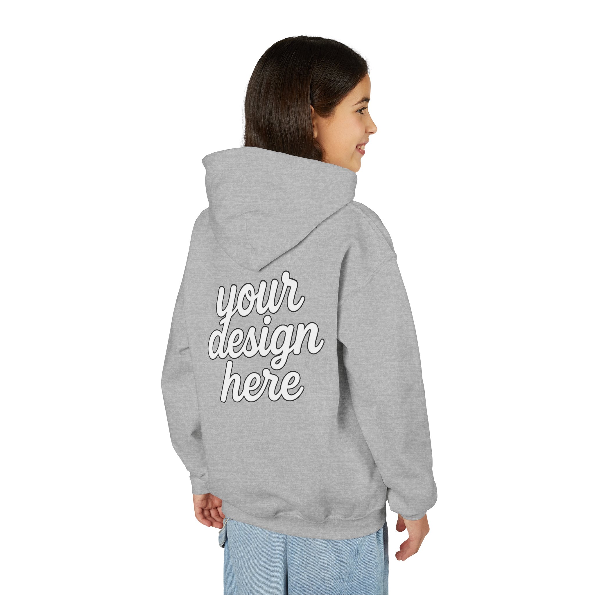 Customizable Youth Hoodie with Stylish Text Design, Personalized Gift, Trendy Streetwear, Perfect for Birthdays, Festive Celebrations, [...]