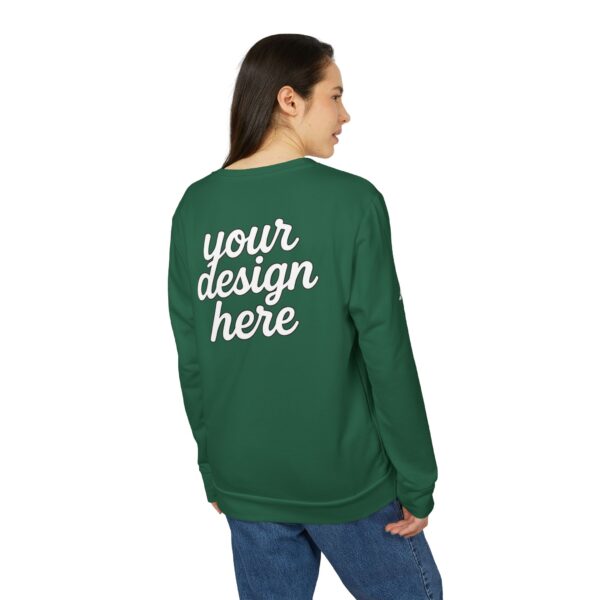 Adidas Personalized Unisex Fleece Crewneck Sweatshirt, Cozy Gift, Custom Apparel, Fashion Layering, Winter Wardrobe Essential