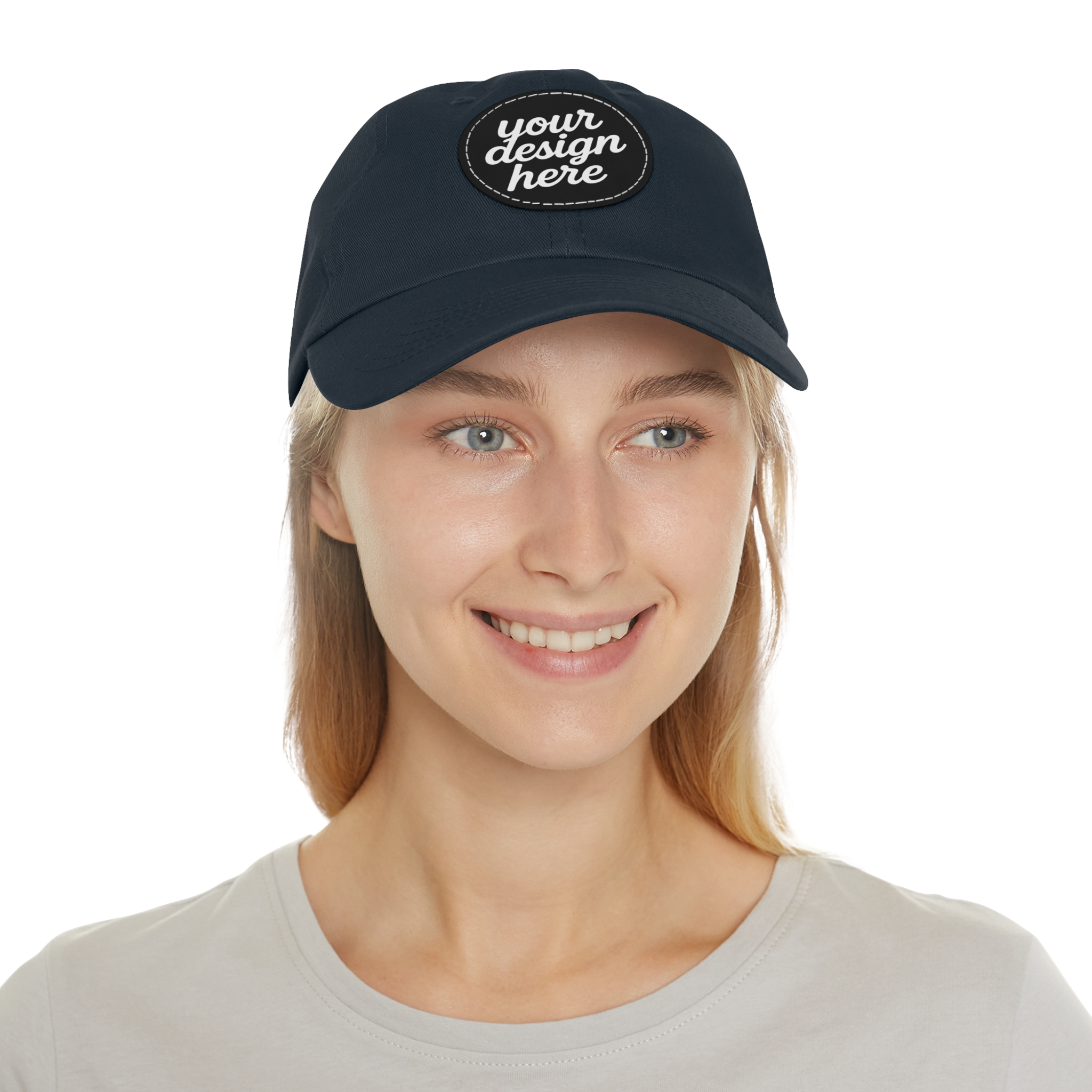 328174445380947261_2048.webp Dad Hat with Custom Leather Patch, Personalized Gift for Dad, Casual Summer Hat, Adjustable Cap, Father's Day Gift, Gift for Him