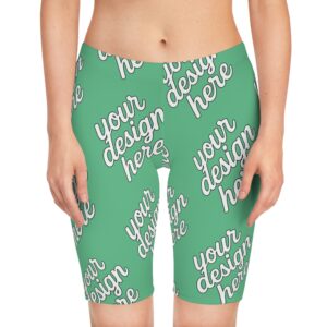 Custom Women's Bike Shorts, Personalized Cycling Athletic Shorts, Cute Workout Apparel, Comfy Summer Activewear, Gift for Her