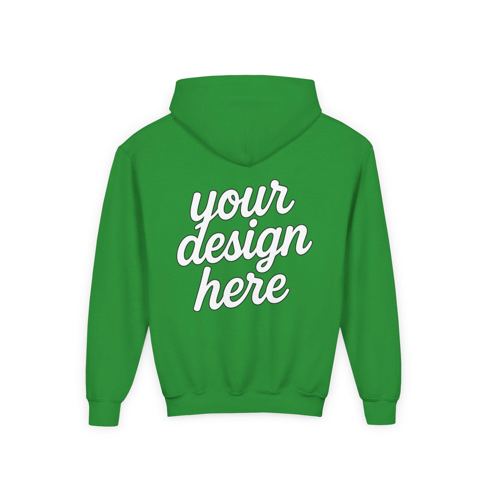 3532952639038127755_2048.webp Youth Customizable Hooded Sweatshirt - Perfect for Gifts, Birthday, School Events, Sports Teams, Casual Wear