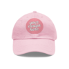 372590560146539452_2048.webp Dad Hat with Custom Leather Patch, Personalized Gift for Dad, Casual Summer Hat, Adjustable Cap, Father's Day Gift, Gift for Him