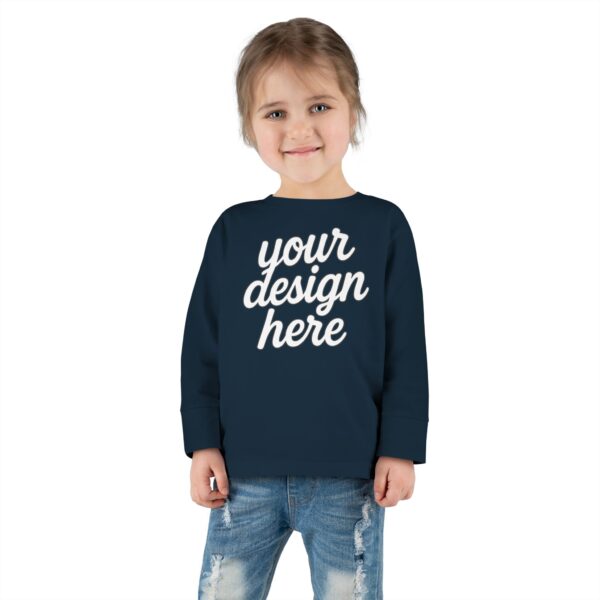 Customizable Toddler Long Sleeve Tee, Kids Fashion, Personalized Gift, Birthday Outfit, Playtime Wear, Baby Shower