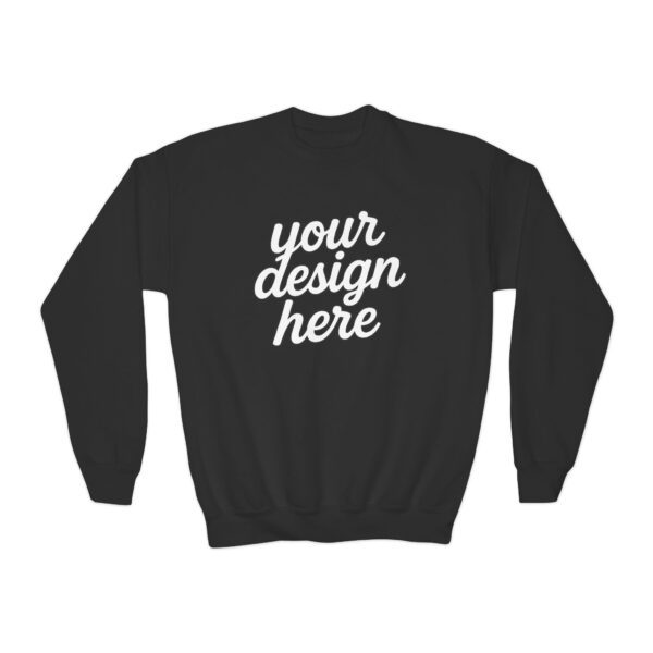 Youth Crewneck Sweatshirt, Cozy Kids Fashion, Personalized Gift, Customizable Sweatshirt, Perfect for School, Casual Wear, Birthdays