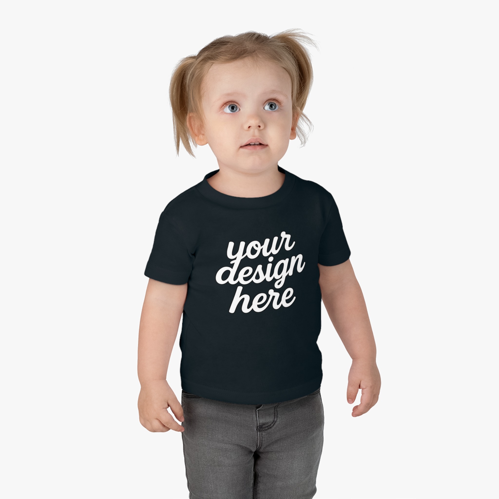 4107745219278246684_2048.jpeg Cute Infant Cotton Jersey Tee, Baby Shower Gift, Toddler Apparel, Customizable Tee, First Birthday Outfit