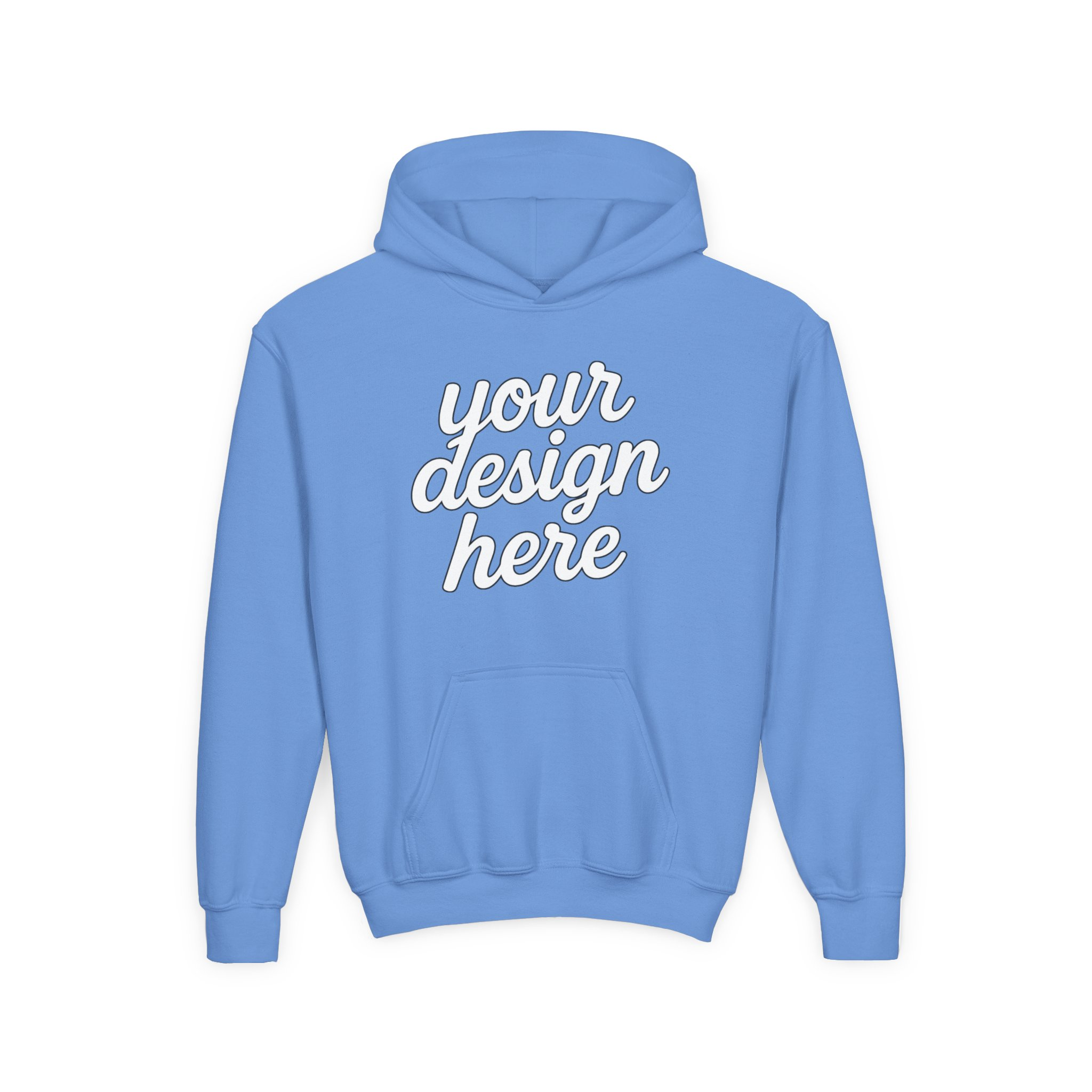4332933713454503169_2048.webp Youth Customizable Hooded Sweatshirt - Perfect for Gifts, Birthday, School Events, Sports Teams, Casual Wear