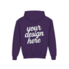 4530880684344840981_2048.webp Youth Customizable Hooded Sweatshirt - Perfect for Gifts, Birthday, School Events, Sports Teams, Casual Wear