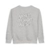 4623812114212886377_2048.jpeg Personalized Toddler Sweatshirt with Custom Design, Cute Kids Clothing, Birthday Gift, Baby Shower Present, Everyday Wear