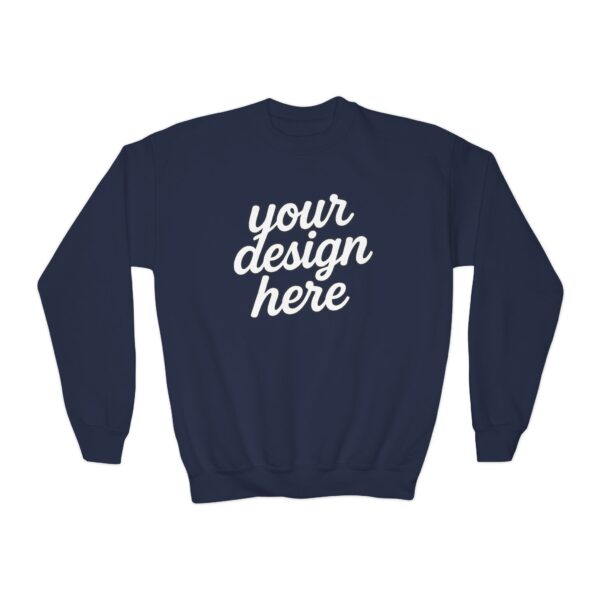 Youth Crewneck Sweatshirt, Cozy Kids Fashion, Personalized Gift, Customizable Sweatshirt, Perfect for School, Casual Wear, Birthdays