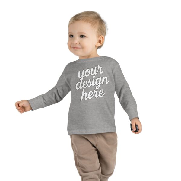 Customizable Toddler Long Sleeve Tee, Kids Fashion, Personalized Gift, Birthday Outfit, Playtime Wear, Baby Shower