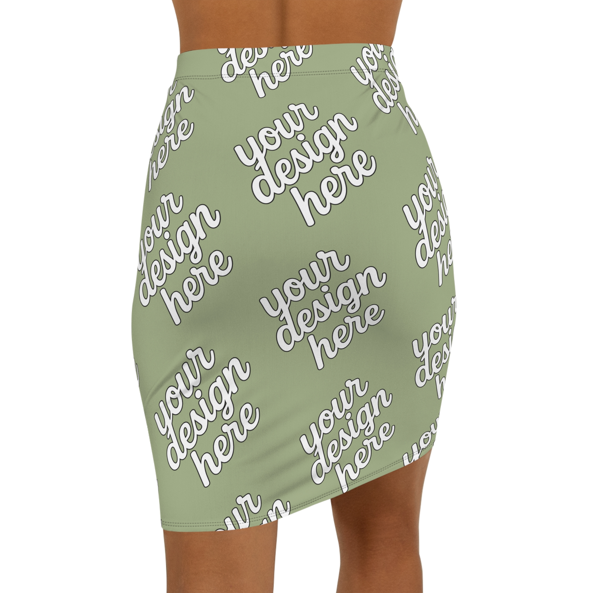 4871412313863088757_2048.jpeg Customizable Women's Mid-Waist Pencil Skirt, Stylish Office Wear, Casual Outing Skirt, Trendy Pencil Skirt, Personalized Fashion