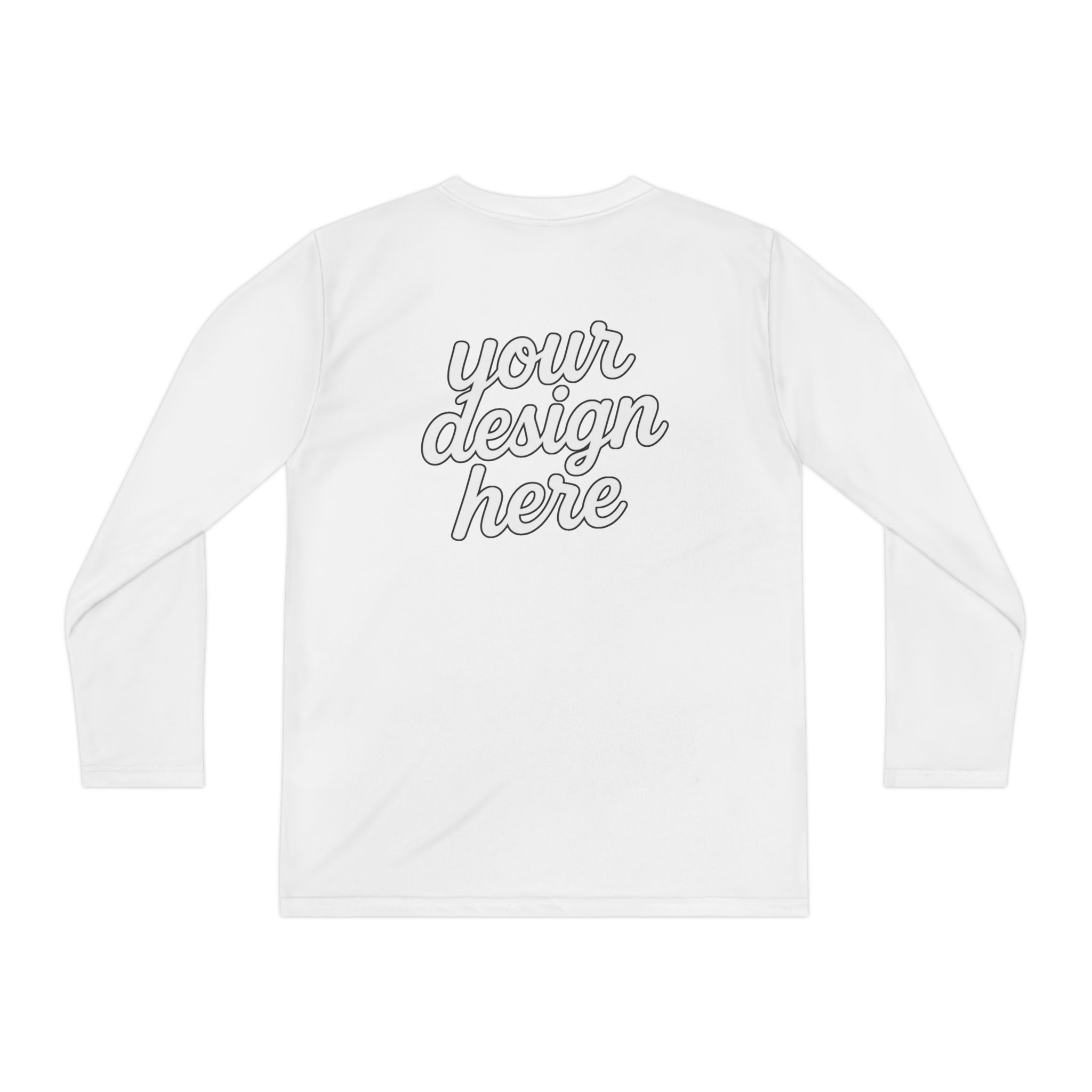5109871087859736164_2048.webp Custom Youth Long Sleeve Tee for Active Kids, Personalized Athletic Shirt, Ideal for Sports, Birthdays, Gifts, Family Events