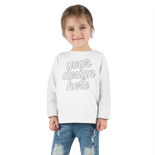 Customizable Toddler Long Sleeve Tee, Kids Fashion, Personalized Gift, Birthday Outfit, Playtime Wear, Baby Shower