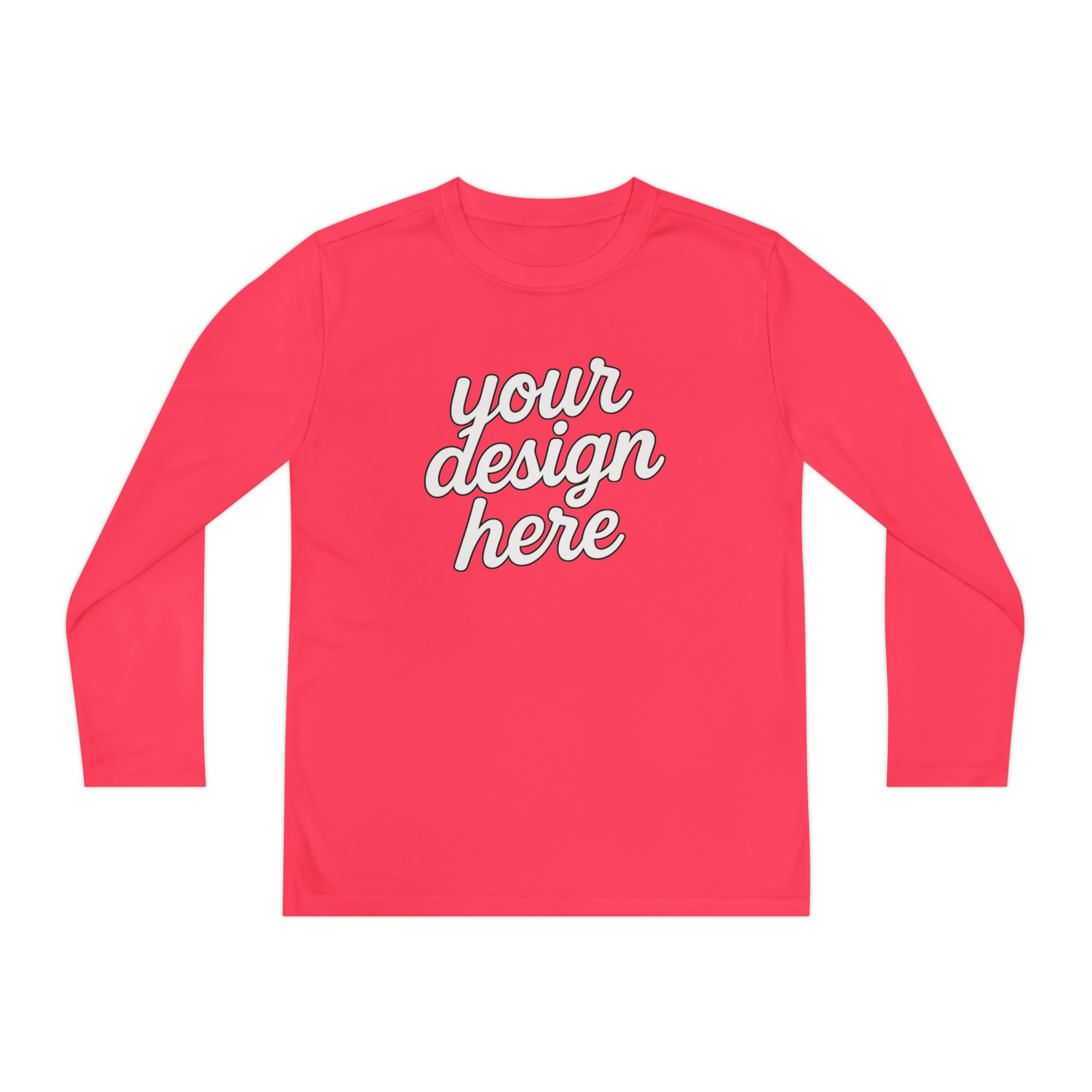 5281272161111133752_2048.webp Custom Youth Long Sleeve Tee for Active Kids, Personalized Athletic Shirt, Ideal for Sports, Birthdays, Gifts, Family Events