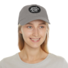 5704564786020871532_2048.webp Dad Hat with Custom Leather Patch, Personalized Gift for Dad, Casual Summer Hat, Adjustable Cap, Father's Day Gift, Gift for Him
