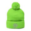 5824401737649388010_2048.webp Cozy Pom-Pom Knit Cap - Custom Embroidered Beanie, Winter Fashion Accessory, Gift for Him/Her, Winter Hat, Casual Headwear