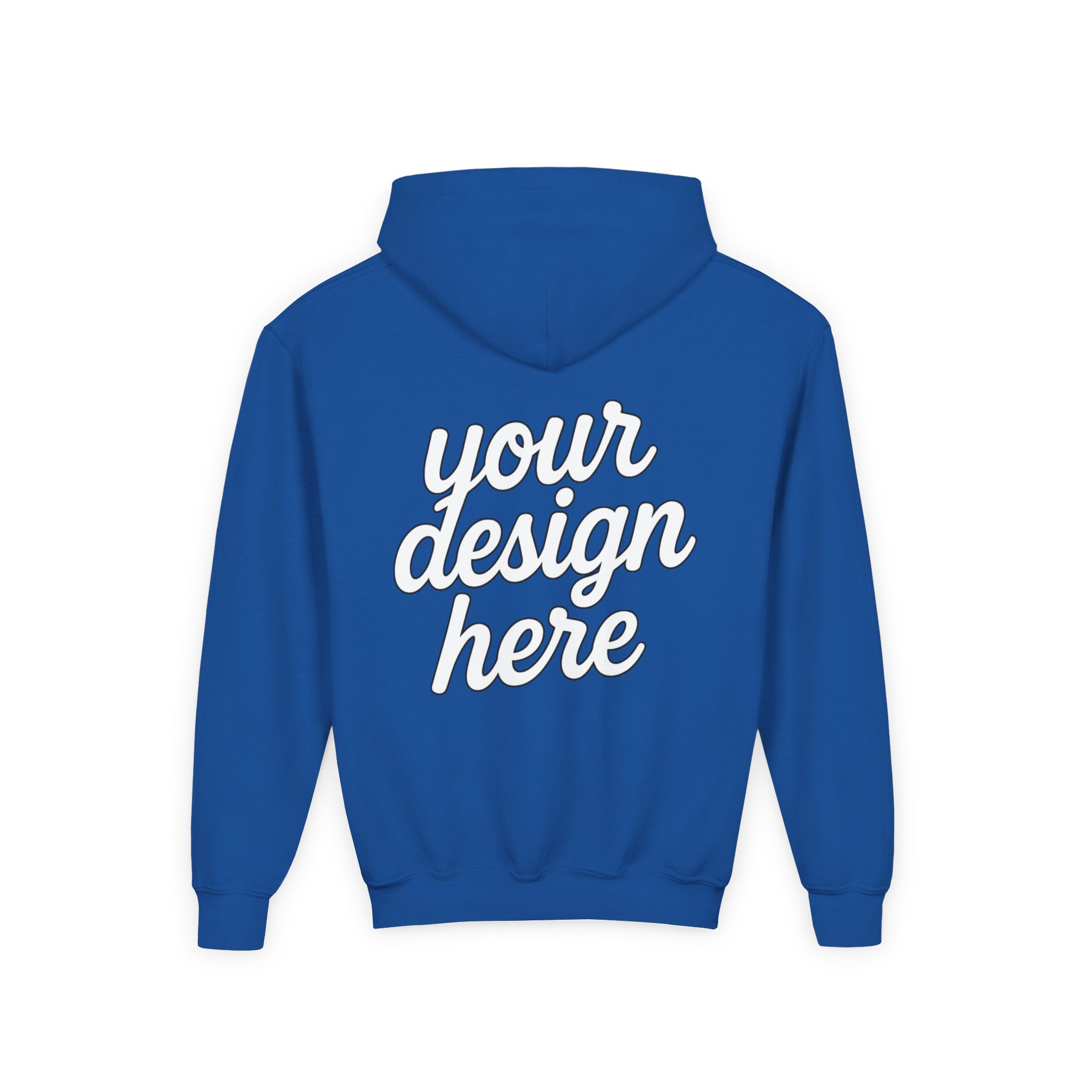 6068891145542072364_2048.webp Youth Customizable Hooded Sweatshirt - Perfect for Gifts, Birthday, School Events, Sports Teams, Casual Wear