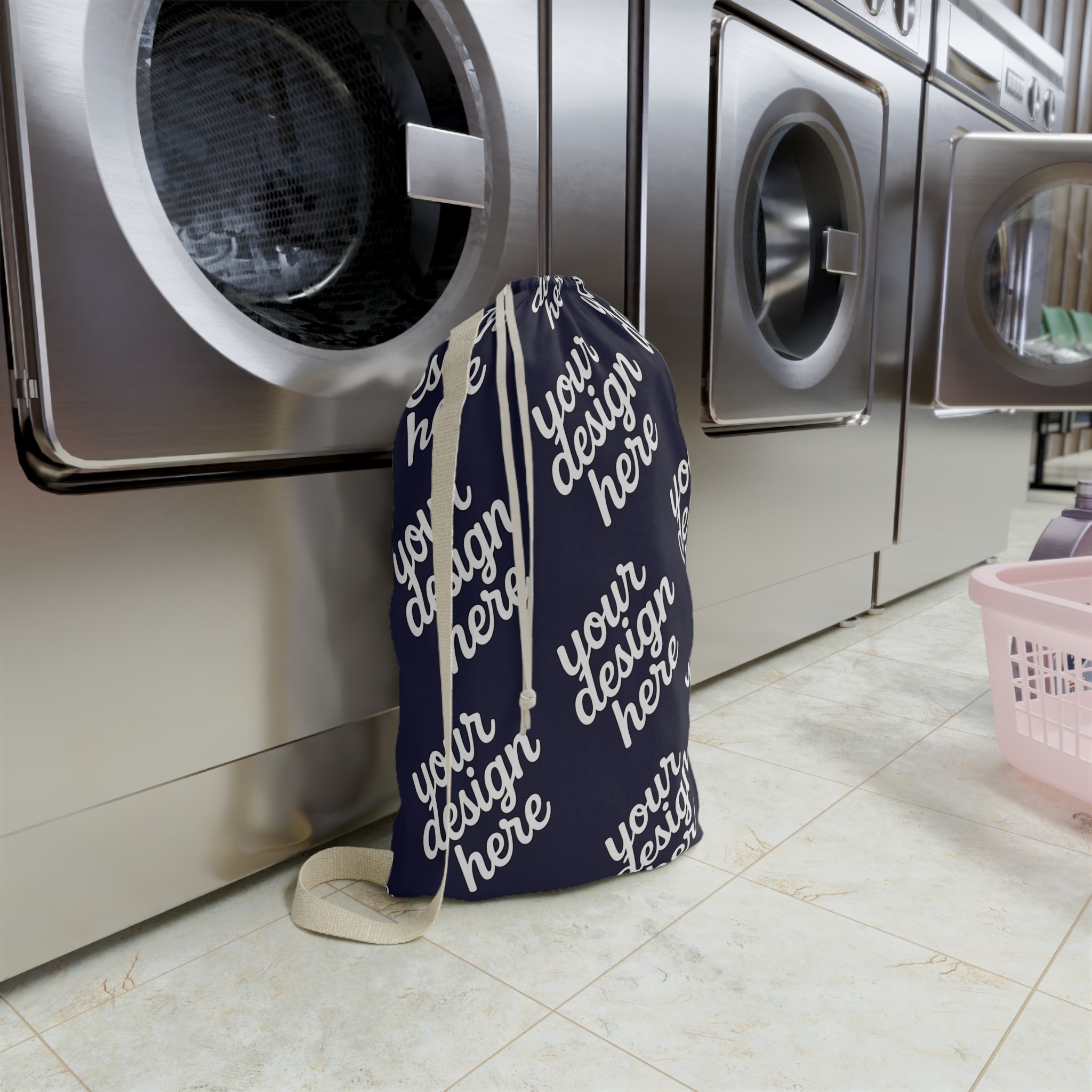 Stylish Laundry Bag with Customizable Design