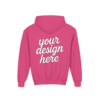 6181586448172822485_2048.webp Youth Customizable Hooded Sweatshirt - Perfect for Gifts, Birthday, School Events, Sports Teams, Casual Wear